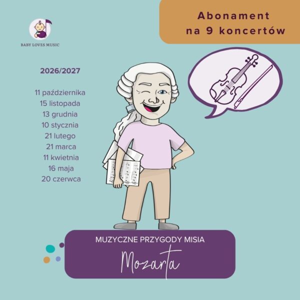 Abonament na 9 koncertów dla dzieci